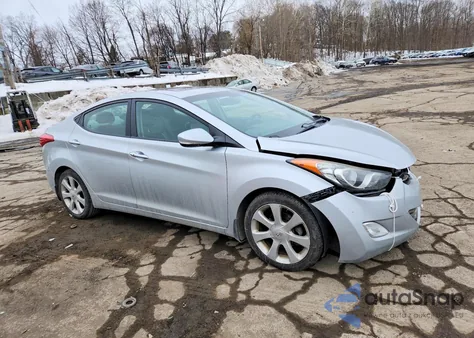 2013 Hyundai Elantra Gls z USA, uszkodzony, nr VIN 5NPDH4AE0DH251752